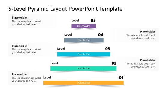 5-Level Pyramid Layout Slide Template