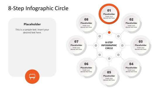 8-Step Infographic Circle Diagram - Step One Slide - SlideModel