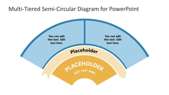 Multi-tiered Semi Circular Diagram PowerPoint Template