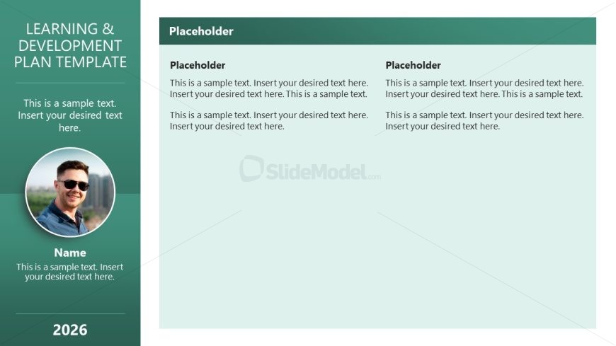 Learning & Development Plan Template for Presentation 