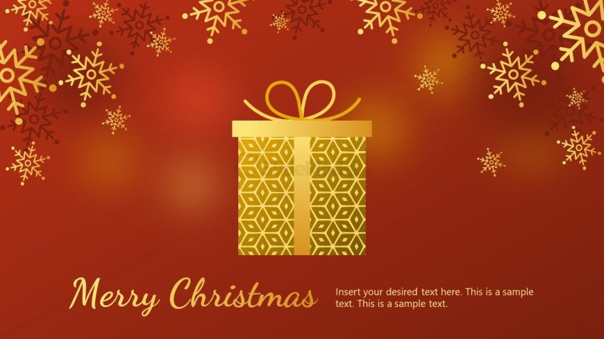 Merry Christmas Background Slide Template 