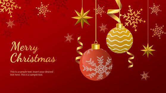 Christmas Ornaments PowerPoint Template