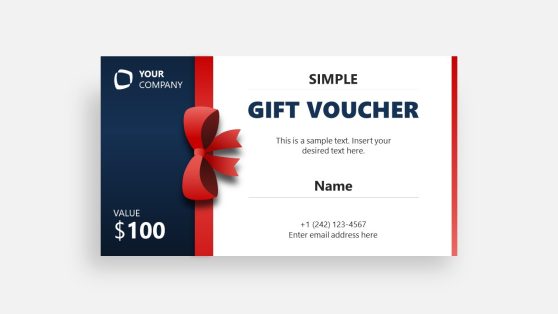 Simple Voucher PowerPoint Template