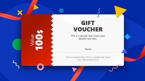 Creative Gift Voucher PowerPoint Template