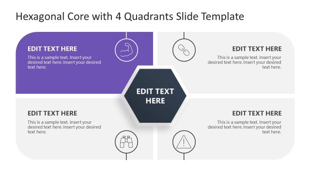 Spotlight Slide – 4 Quadrants PowerPoint Template