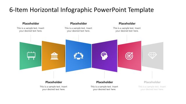 6-Item Horizontal Infographic Presentation Template