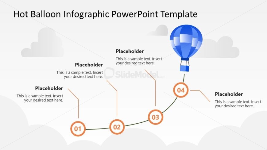 Customizable Hot Balloon Infographic PPT Template