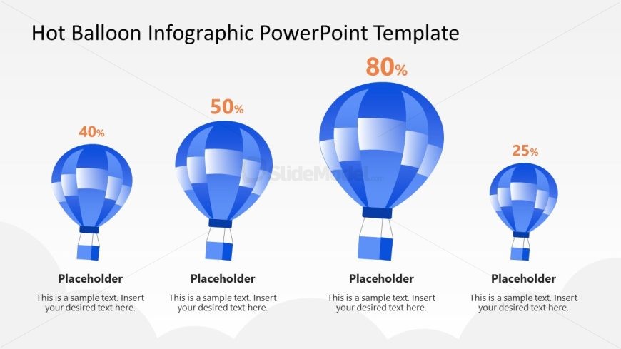 Hot Balloon Infographic Template for Presentation 