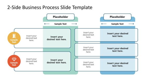 2-Side Business Process PowerPoint Template