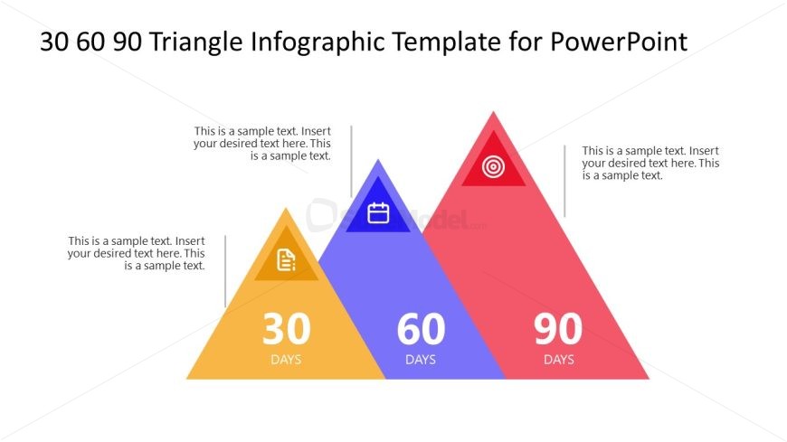 Engaging 30 60 90 Triangle Infographic Slide