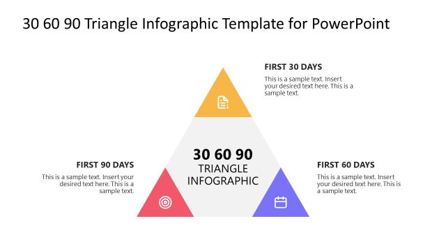 30 60 90 Triangle Infographic Template for Presentation
