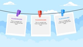 Editable Clothesline Infographic PPT Template