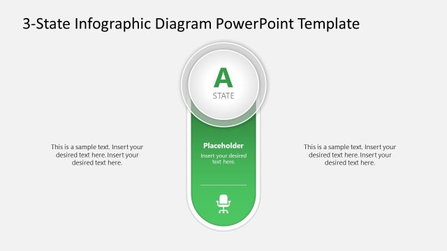 Infographic Diagram with Toggle Icon