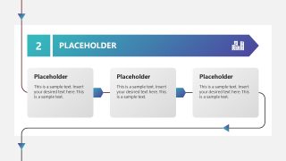 Modern Vertical Process Diagram Template for Presentation 