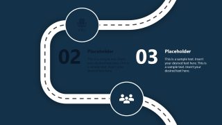 5-Step Vertical Roadmap Presentation Template Slide 