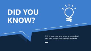 Did You Know Slide with Graphical Icon 