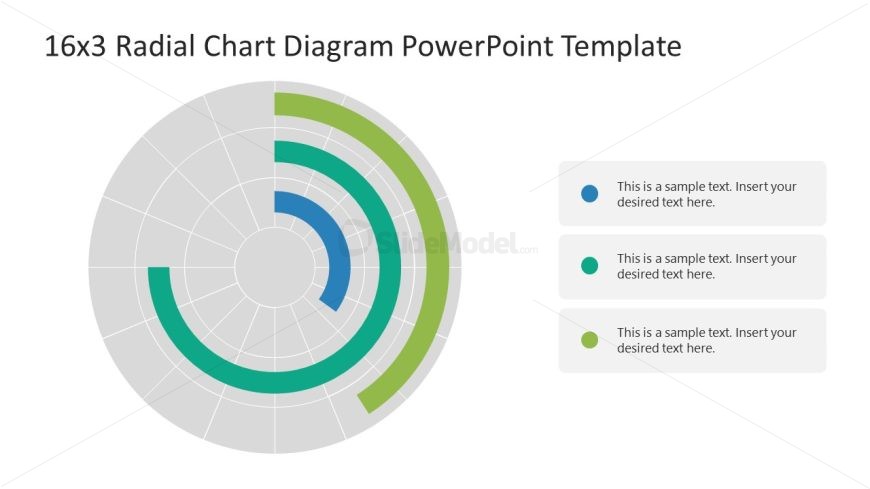 16x3 Radial Chart PowerPoint Slide