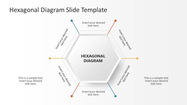 Customizable Hexagonal Diagram PPT Template