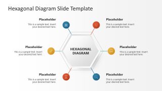 Hexagonal Diagram Template for Presentation 