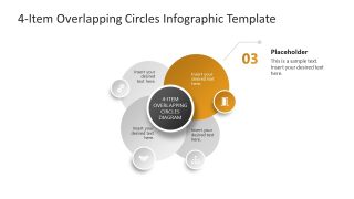 4-Item Overlapping Circles Template for Presentation 