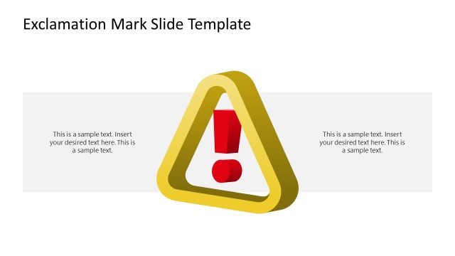 Editable Exclamation Mark PPT Template