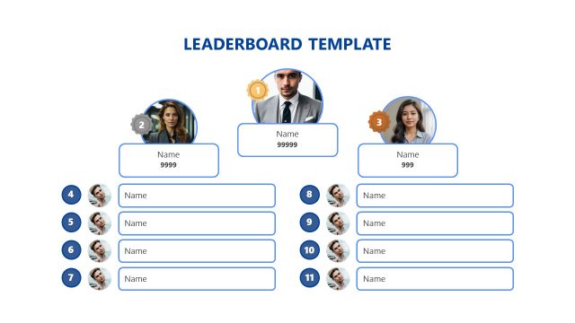 10-Person Leaderboard Presentation Slide Deck Template
