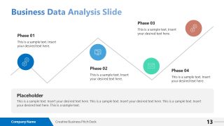 Business Data Analysis Discussion Slide with Creative Icons