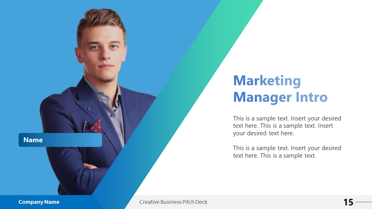 Creative Business Pitch Deck PowerPoint Template