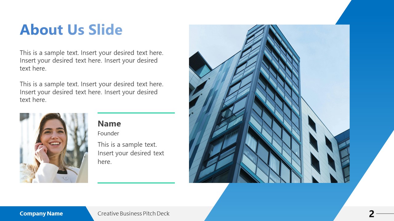 Creative Business Pitch Deck PowerPoint Template