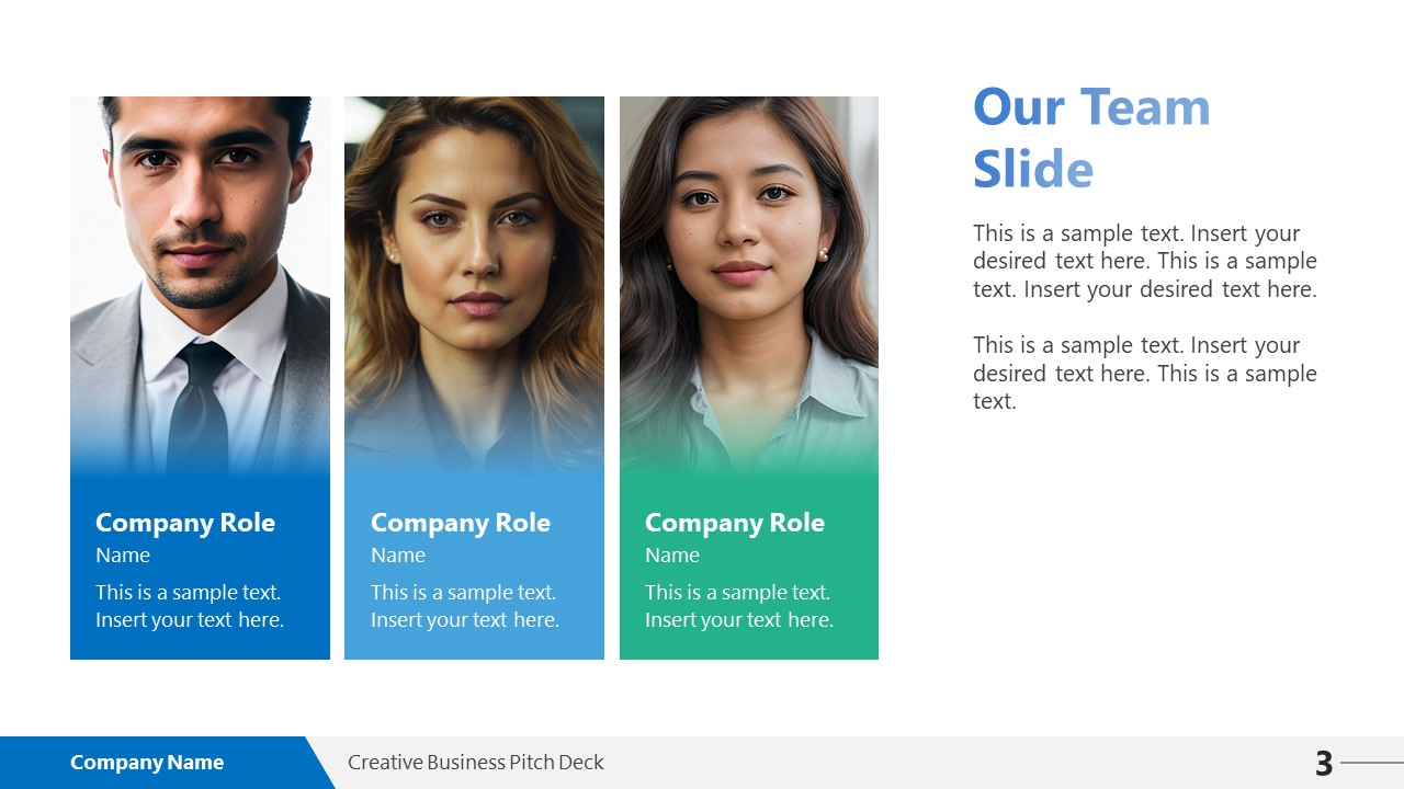 Creative Business Pitch Deck PowerPoint Template