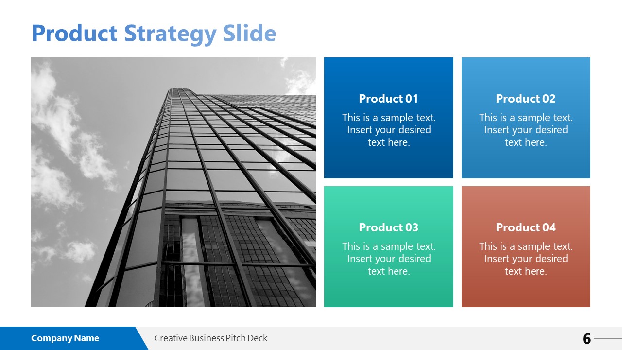 Creative Business Pitch Deck PowerPoint Template
