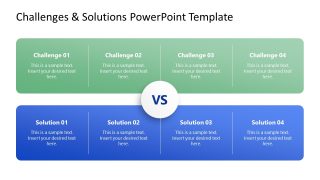 Engaging Multiple Challenges & Solutions Template Layout 