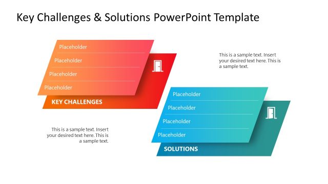 Key Challenges & Solutions Slide Template