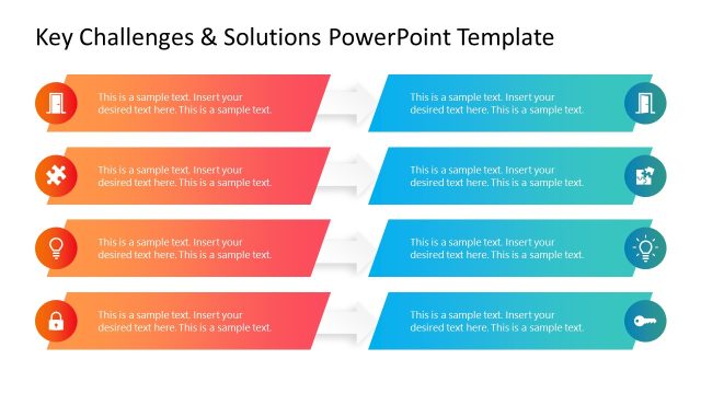 Key Challenges & Solutions PPT Slide Template