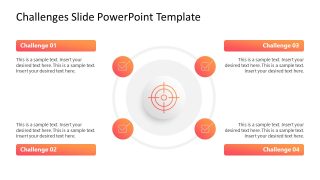 4-Step Challenges PowerPoint Slide 