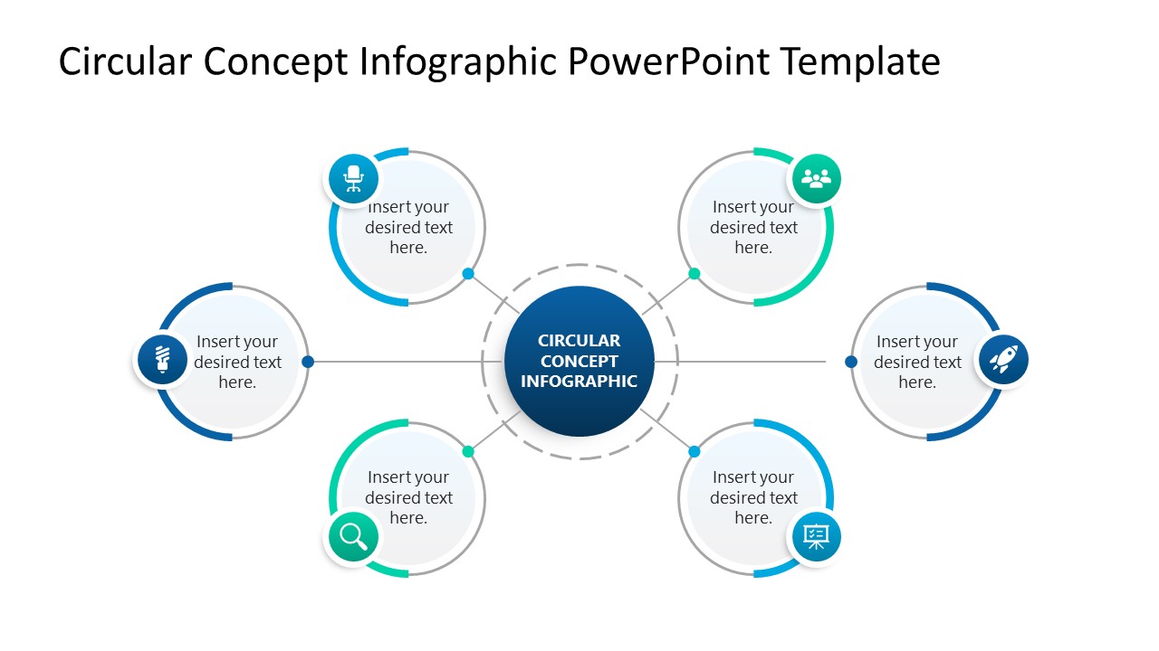 Circular Concept Infographic Diagram Template Slide 