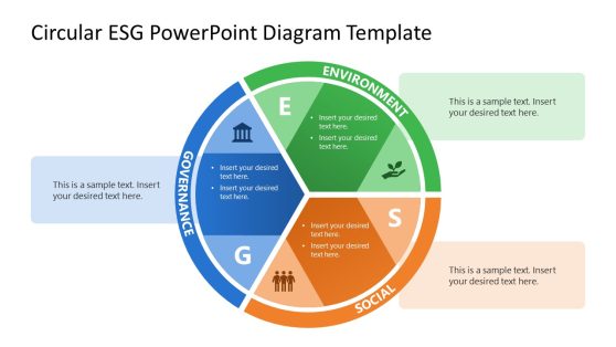 Circular ESG PowerPoint Diagram Template