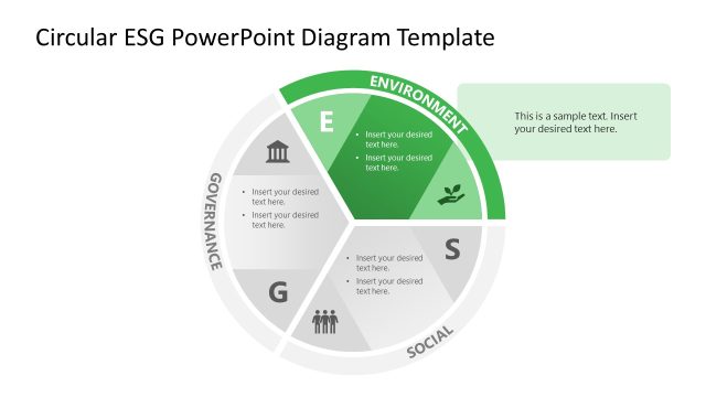 Circular ESG PowerPoint Template for Presentation