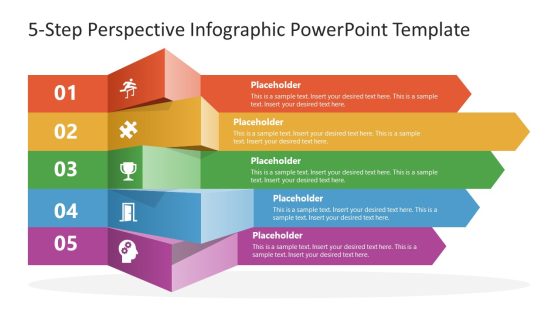 5-Step Perspective Infographic PowerPoint Template