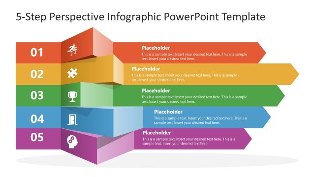 5-Step Perspective Infographic PowerPoint Template