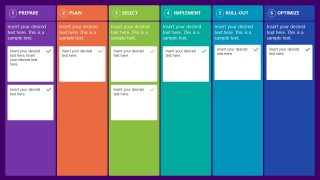 Customizable Implementation Plan Board Cards Template