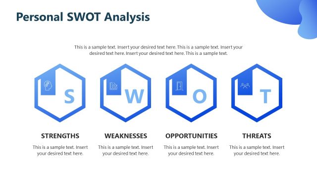 Personal SWOT Analysis Template for Presentation