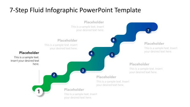 Spotlight Effect Slide – 7-Step Fluid Infographic Template