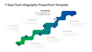 7-Step Fluid Infographic Template for Presentation 