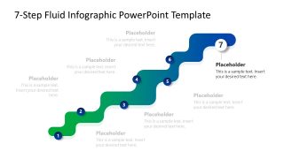 7-Step Fluid Infographic Template for PowerPoint 