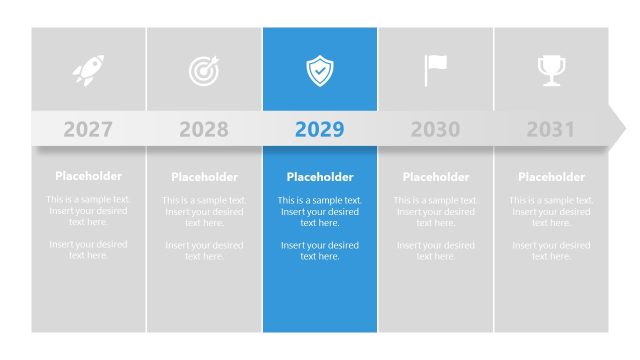Customizable 5-Year Infographic PPT Template