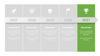 5-Year Infographic Slide for PowerPoint