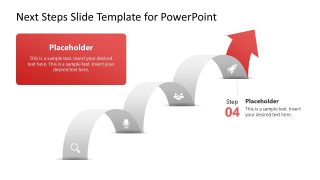 4-Item Next Steps Template for Presentation 