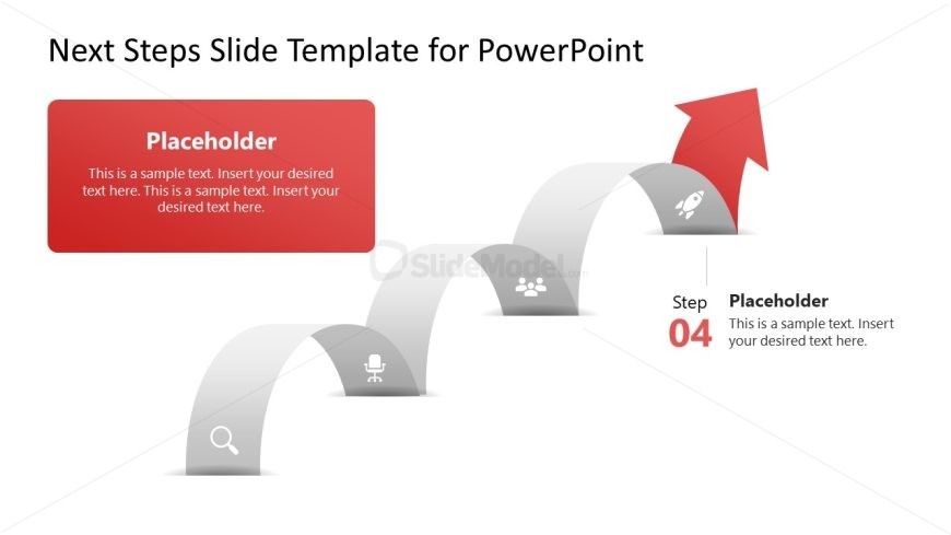 4-Item Next Steps Template for Presentation
