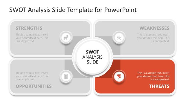 Slide for Threats – SWOT Analysis PPT Template